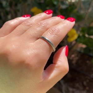 18Karat White Gold Wedding / Stacker Band